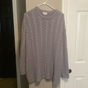 Cable Knit Sweater in Lavender
